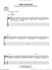Cover icon of Hello (Interlude) sheet music for guitar (tablature) by Newton Faulkner and Toby Faulkner, intermediate skill level