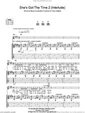 Cover icon of She's Got The Time 2 (Interlude) sheet music for guitar (tablature) by Newton Faulkner and Toby Faulkner, intermediate skill level