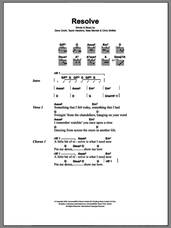Cover icon of Resolve sheet music for guitar (chords) by Foo Fighters, Chris Shiflett, Dave Grohl, Nate Mendel and Taylor Hawkins, intermediate skill level