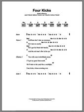 Cover icon of Four Kicks sheet music for guitar (chords) by Kings Of Leon, Anthony Followill, Ivan Followill, Jared Followill and Matthew Followill, intermediate skill level