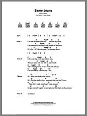 Cover icon of Same Jeans sheet music for guitar (chords) by The View, Keiren Webster and Kyle Falconer, intermediate skill level