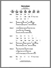 Cover icon of Herculean sheet music for guitar (chords) by The Good The Bad & The Queen, Damon Albarn and Paul Simonon, intermediate skill level