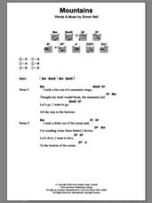 Cover icon of Mountains sheet music for guitar (chords) by Biffy Clyro and Simon Neil, intermediate skill level
