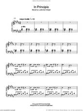 Cover icon of In Principio sheet music for piano solo by Ludovico Einaudi, classical score, intermediate skill level