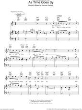 Cover icon of As Time Goes By sheet music for voice, piano or guitar by Vera Lynn and Herman Hupfeld, intermediate skill level