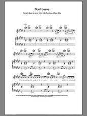 Cover icon of Don't Leave sheet music for voice, piano or guitar by Faithless, Jamie Catto, Rollo Armstrong and Sister Bliss, intermediate skill level