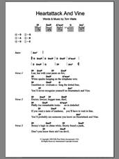 Cover icon of Heartattack And Vine sheet music for guitar (chords) by Tom Waits, intermediate skill level