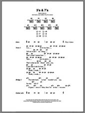 Cover icon of 3's and 7's sheet music for guitar (chords) by Queens Of The Stone Age, Joey Castillo, Josh Homme and Troy Van Leeuwen, intermediate skill level