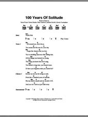 Cover icon of 100 Years Of Solitude sheet music for guitar (chords) by The Levellers, Charles Heather, Jeremy Cunningham, Jonathan Sevink, Mark Chadwick and Simon Friend, intermediate skill level