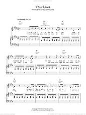 Cover icon of Your Love sheet music for voice, piano or guitar by The Outfield and John Spinks, intermediate skill level