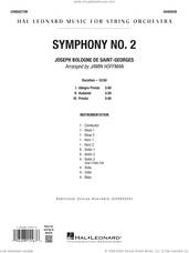 Cover icon of Symphony No. 2 (arr. Jamin Hoffman) (COMPLETE) sheet music for orchestra by Jamin Hoffman and Joseph Bologne de Saint-George, classical score, intermediate skill level