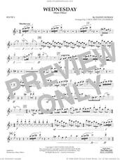 Cover icon of Wednesday (arr. Carol Brittin Chambers) sheet music for concert band (flute 1) by Danny Elfman and Carol Brittin Chambers, intermediate skill level