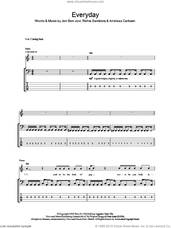 Cover icon of Everyday sheet music for bass (tablature) (bass guitar) by Bon Jovi, Andreas Carlsson and Richie Sambora, intermediate skill level