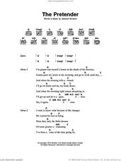 Cover icon of The Pretender sheet music for guitar (chords) by Jackson Browne, intermediate skill level