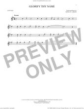 Cover icon of Glorify Thy Name sheet music for alto saxophone solo by Donna Adkins, intermediate skill level