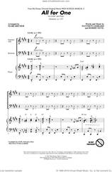 Cover icon of All For One (from High School Musical 2) sheet music for choir (SAB: soprano, alto, bass) by Mark Brymer, High School Musical 2, Matthew Gerrard and Robbie Nevil, intermediate skill level