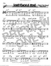 Cover icon of Honeysuckle Rose (Low Voice) sheet music for voice and other instruments (real book with lyrics) by Andy Razaf and Thomas Waller, intermediate skill level