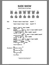 Cover icon of Slide Show sheet music for guitar (chords) by Merle Travis and Fran Healy, intermediate skill level
