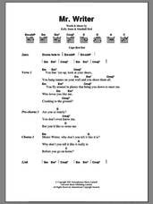 Cover icon of Mr. Writer sheet music for guitar (chords) by Stereophonics, Kelly Jones and Marshall Bird, intermediate skill level