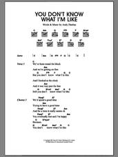 Cover icon of You Don't Know What I'm Like sheet music for guitar (chords) by Merle Travis and Andrew Dunlop, intermediate skill level
