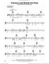 Cover icon of Famous Last Words Of A Fool sheet music for guitar solo (chords) by George Strait, Dean Dillon and Rex Huston, easy guitar (chords)