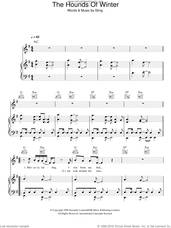 Cover icon of The Hounds Of Winter sheet music for voice, piano or guitar by Sting, intermediate skill level