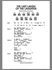 Cover icon of The Last Laugh Of The Laughter sheet music for guitar (chords) by Merle Travis and Fran Healy, intermediate skill level