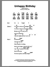 Cover icon of Unhappy Birthday sheet music for guitar (chords) by The Smiths, Johnny Marr and Steven Morrissey, intermediate skill level
