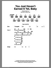 Cover icon of You Just Haven't Earned It Yet, Baby sheet music for guitar (chords) by The Smiths, Johnny Marr and Steven Morrissey, intermediate skill level