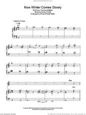 Cover icon of Now Winter Comes Slowly sheet music for voice, piano or guitar by Sting, Robert Sadin, Henry Purcell and Thomas Betterton, intermediate skill level