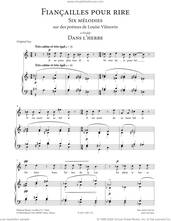 Cover icon of Dans l'herbe (High Voice) sheet music for voice and piano (High Voice) by Francis Poulenc and Louise de Vilmorin, classical score, intermediate skill level