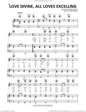 Cover icon of Love Divine, All Loves Excelling sheet music for voice, piano or guitar by Charles Wesley and John Zundel, intermediate skill level