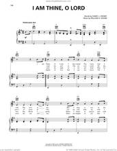 Cover icon of I Am Thine, O Lord sheet music for voice, piano or guitar by Fanny J. Crosby and William H. Doane, intermediate skill level