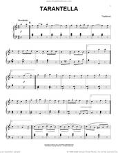 Cover icon of Tarantella sheet music for piano solo, classical score, intermediate skill level