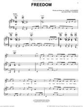 Cover icon of Freedom sheet music for voice, piano or guitar by 4Him, Geoffrey Thurman and Lowell Alexander, intermediate skill level