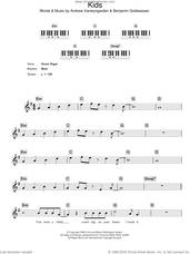 Cover icon of Kids sheet music for piano solo (chords, lyrics, melody) by MGMT, Andrew Vanwyngarden and Benjamin Goldwasser, intermediate piano (chords, lyrics, melody)