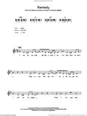 Cover icon of Remedy sheet music for voice and other instruments (fake book) by Little Boots, Nadir Khayat and Victoria Hesketh, intermediate skill level