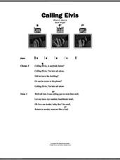 Cover icon of Calling Elvis sheet music for guitar (chords) by Dire Straits and Mark Knopfler, intermediate skill level
