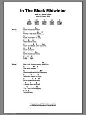Cover icon of In The Bleak Midwinter sheet music for guitar (chords) by Gustav Holst and Christina Rossetti, intermediate skill level