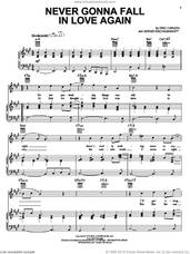 Cover icon of Never Gonna Fall In Love Again sheet music for voice, piano or guitar by Eric Carmen and Serjeij Rachmaninoff, intermediate skill level
