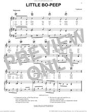 Cover icon of Little Bo-Peep sheet music for voice, piano or guitar, intermediate skill level