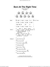 Cover icon of Born At The Right Time sheet music for guitar (chords) by Paul Simon, intermediate skill level