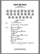 Cover icon of Can't Be Sure sheet music for guitar (chords) by The Sundays, David Gavurin and Harriet Wheeler, intermediate skill level