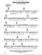 Cover icon of She Is His Only Need sheet music for guitar solo (chords) by Wynonna Judd and Dave Loggins, easy guitar (chords)