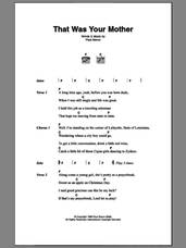 Cover icon of That Was Your Mother sheet music for guitar (chords) by Paul Simon, intermediate skill level
