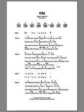 Cover icon of Old sheet music for guitar (chords) by Paul Simon, intermediate skill level
