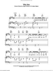 Cover icon of We Are (from Spider-Man 2) sheet music for voice, piano or guitar by Ana Johnsson, intermediate skill level