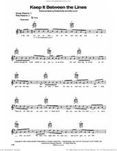 Cover icon of Keep It Between The Lines sheet music for guitar solo (chords) by Ricky Van Shelton, Kathy Louvin and Russell Smith, easy guitar (chords)