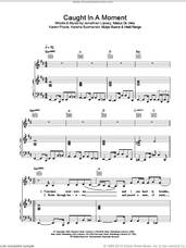 Cover icon of Caught In A Moment sheet music for voice, piano or guitar by Sugababes, intermediate skill level