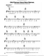 Cover icon of Old Flames Have New Names sheet music for guitar solo (chords) by Mark Chesnutt, Bobby Braddock and Rafe VanHoy, easy guitar (chords)